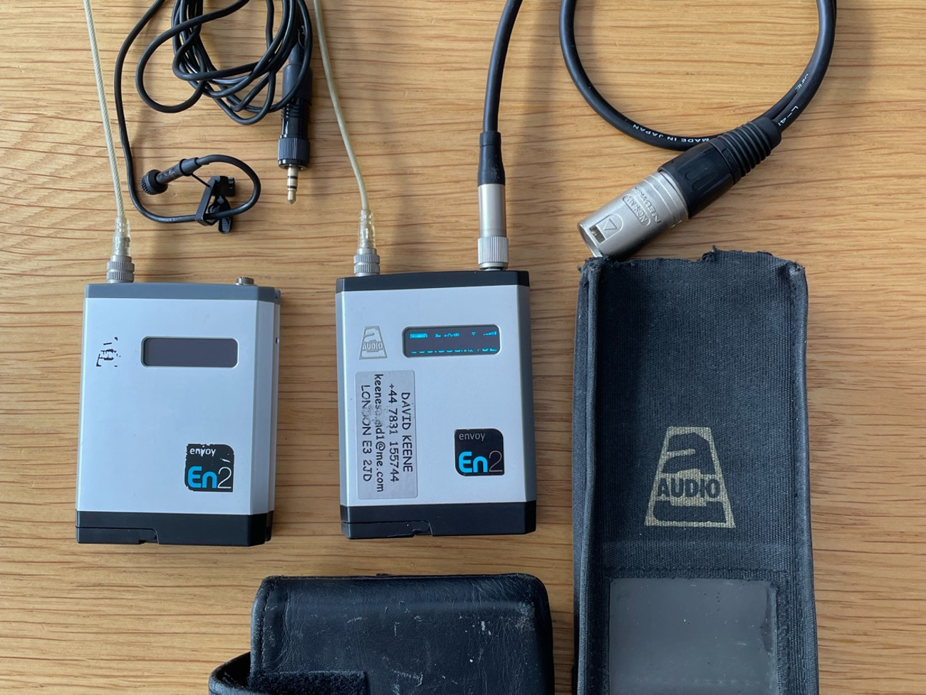 Audio ltd en2 wireless with sanken cos11 microphone