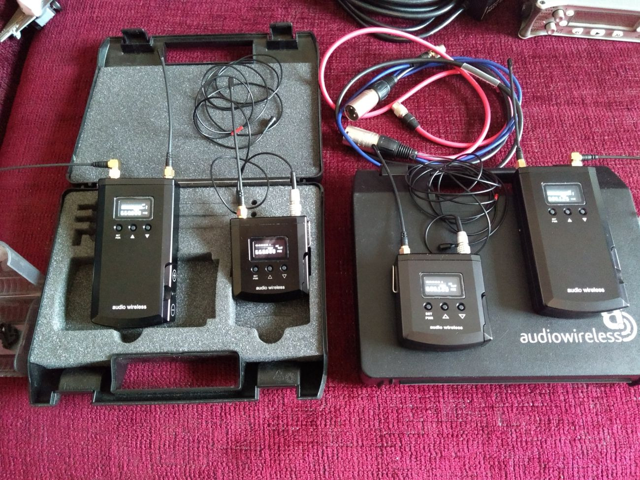 Audio wireless radio mic kit with dpa mic pair