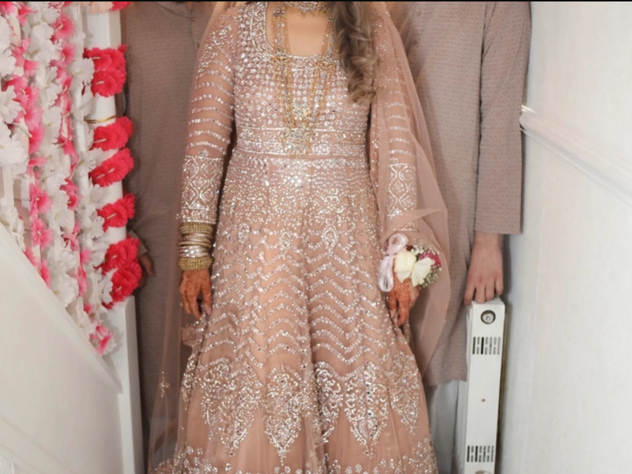 Baby pink party dress