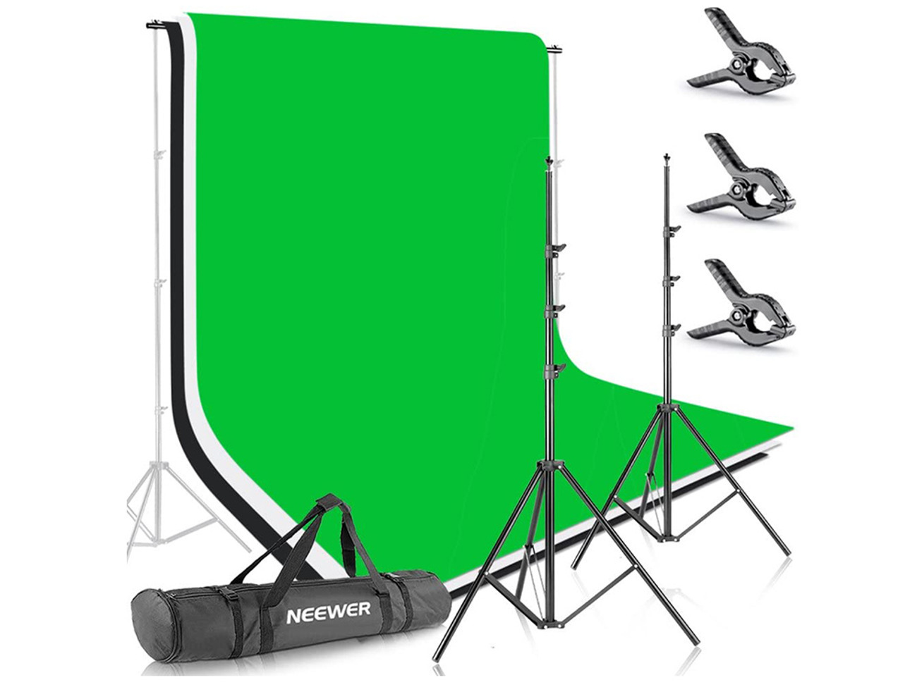 Backdrop/ background kit 3 screen with stand 