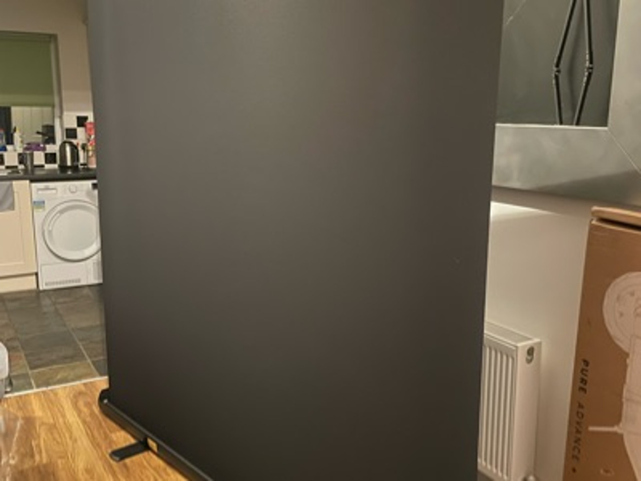 Backdrop pneumatic black 2x2m for photo and video 