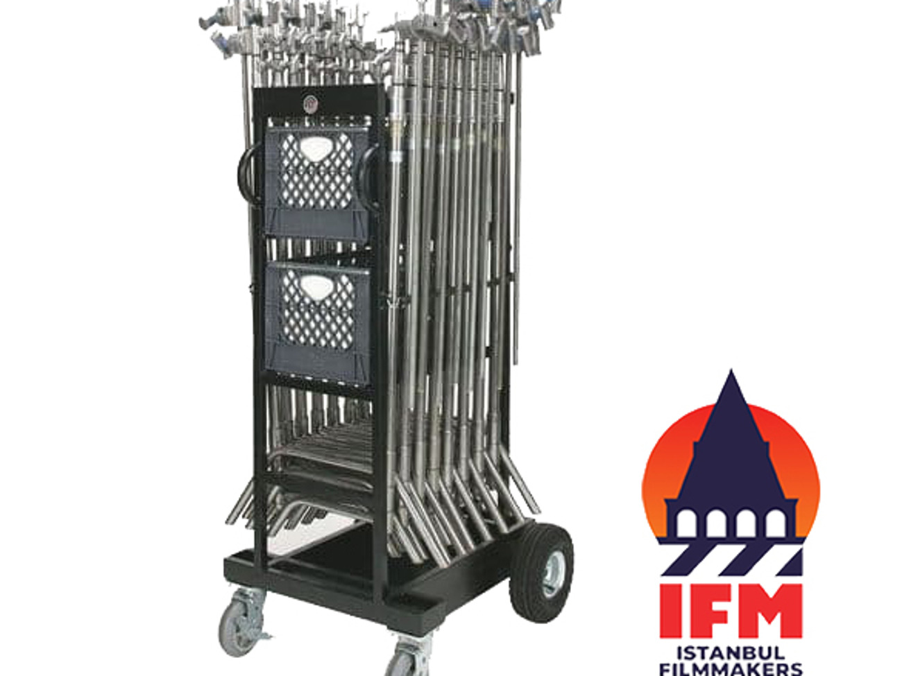 Backstage c-stand & hi-roller utility cart 