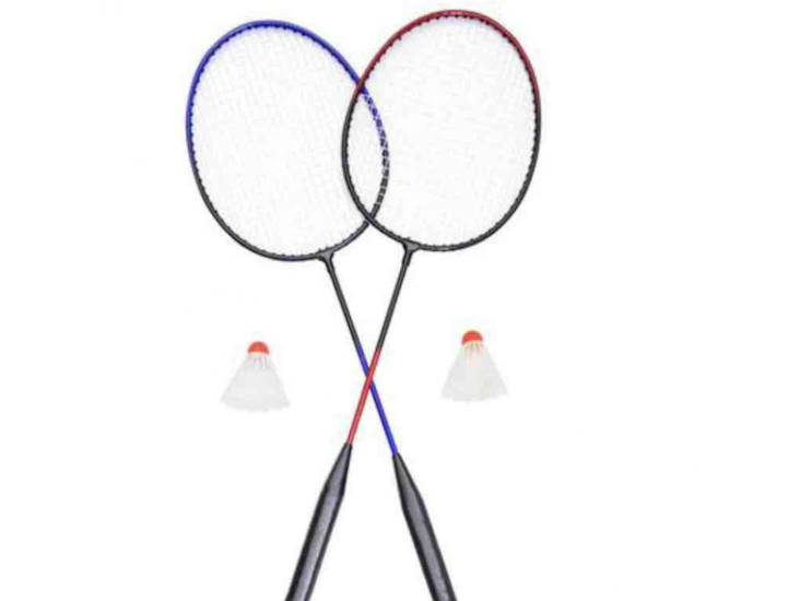 Badminton rackets and birdies