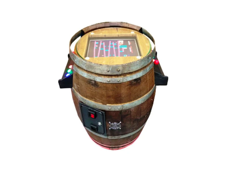 Barrel multicade cocktail arcade