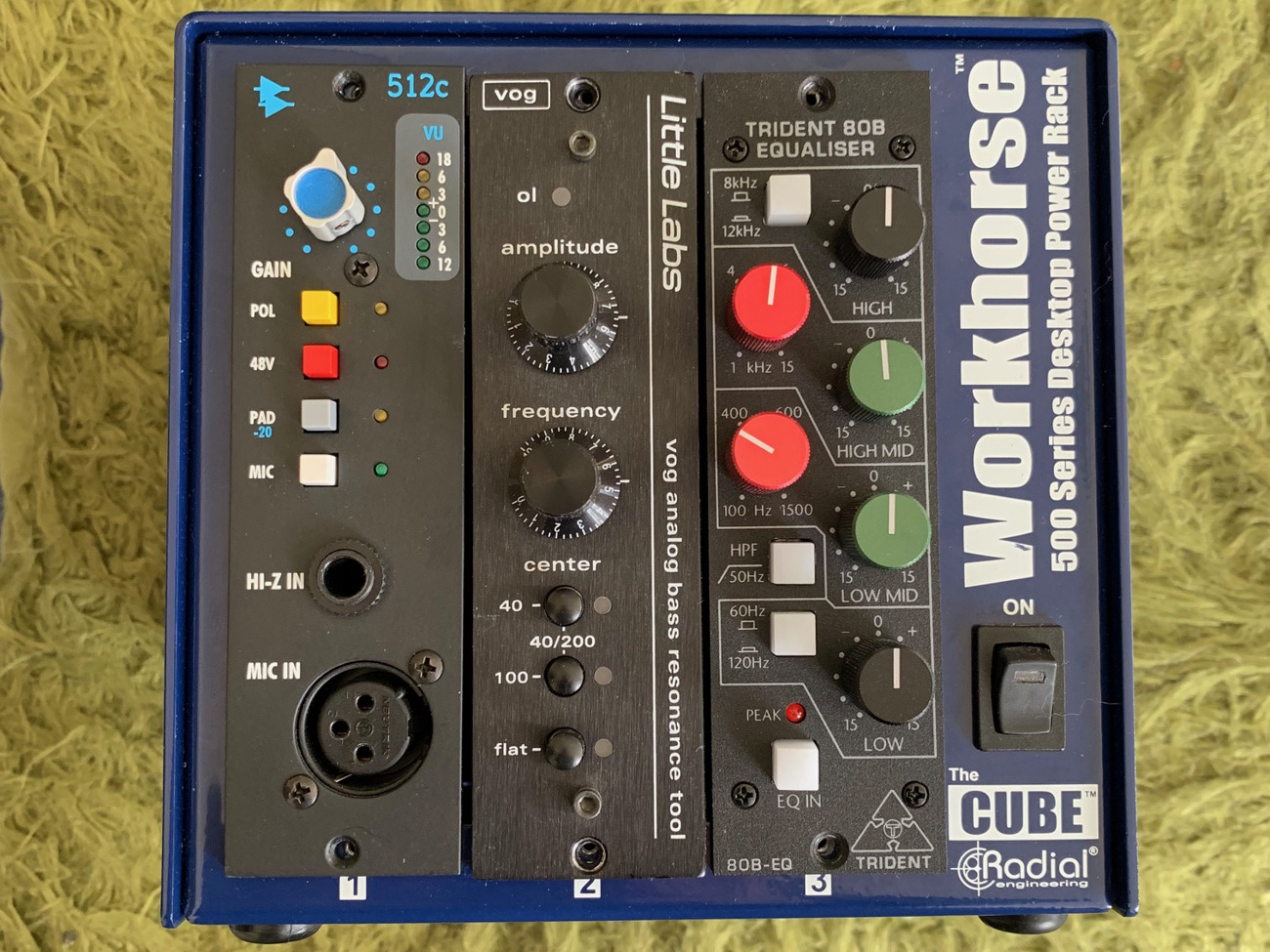 Bass guitar/vocal recording bundle: api 512, vog, trident eq