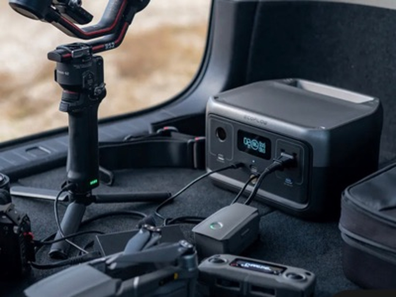 Battery power generator solar - camping, events 