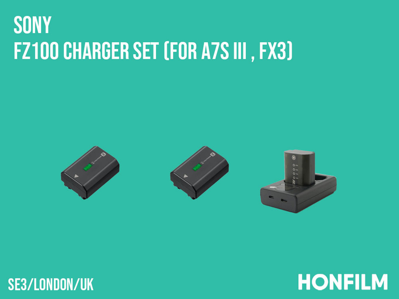 [battery] sony fz100 charger set (for a7s iii , fx3)