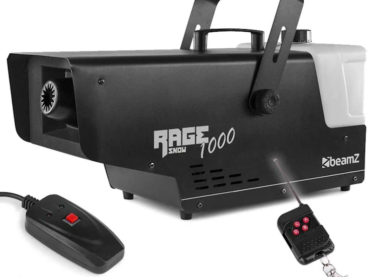 Beamz rage 1000 snow machine - wireless remote