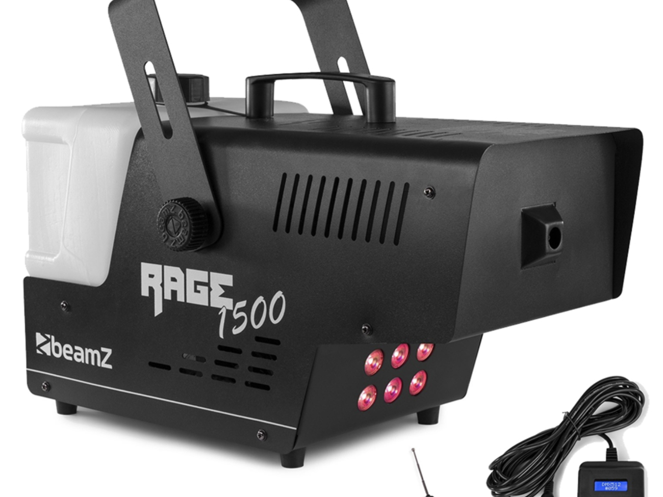 Beamz rage 1500led smoke machine with lighting