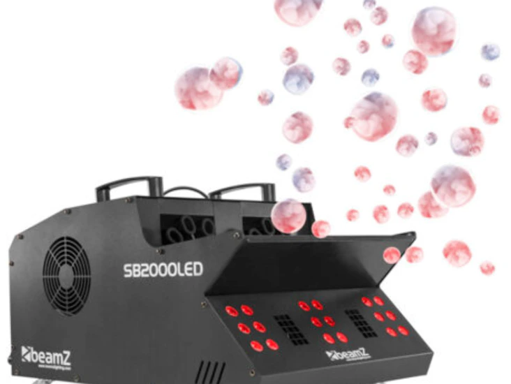 Beamz sb2000led bubble and smoke machine with rgb leds