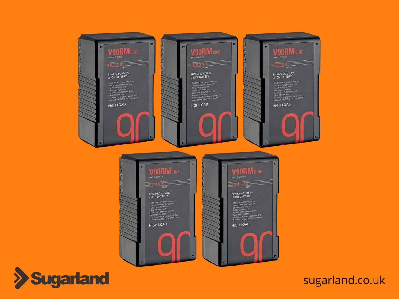 Bebob v-mount battery kit (5 x 89wh batteries)