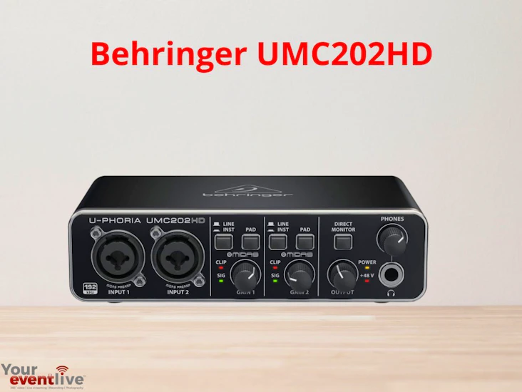 Behringer umc202hd usb audio interface