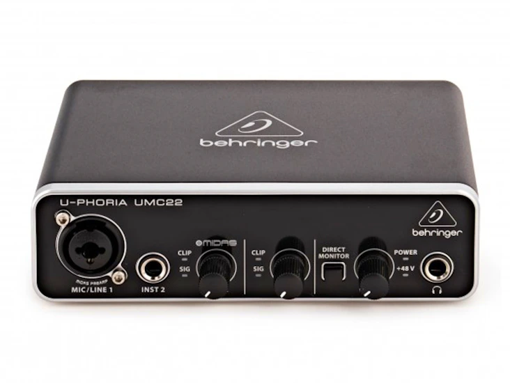 Behringer u-phoria umc22 usb audio interface