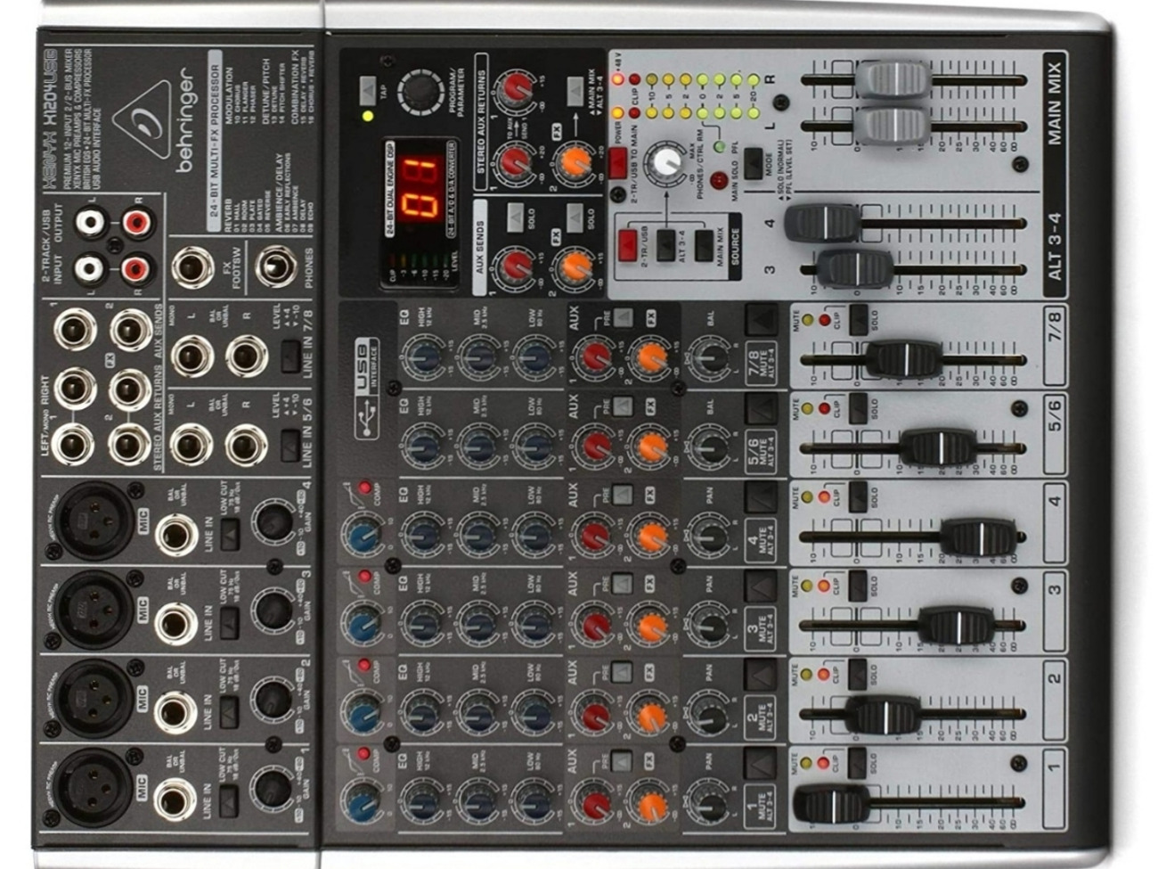 Behringer xenyx x1204usb premium live mixer