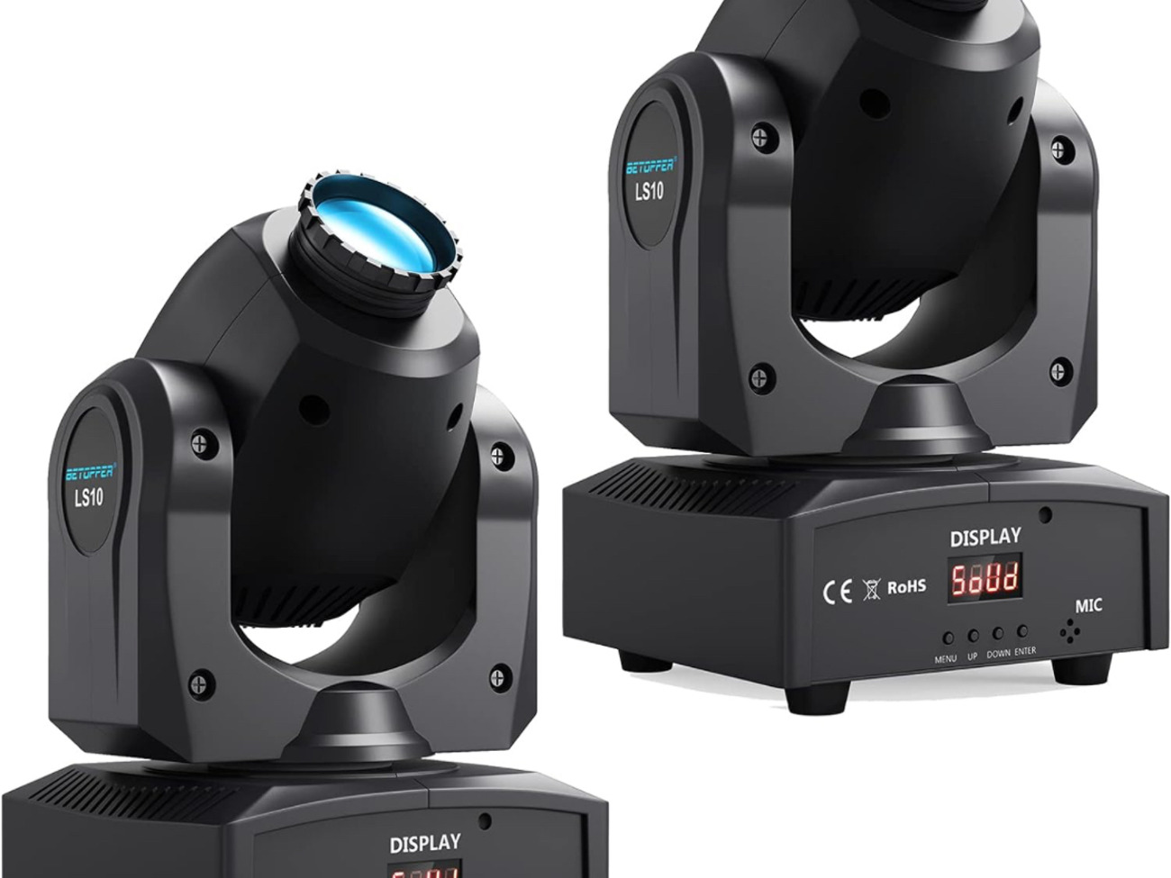 Betopper stage lights led moving heads  (2 pack)