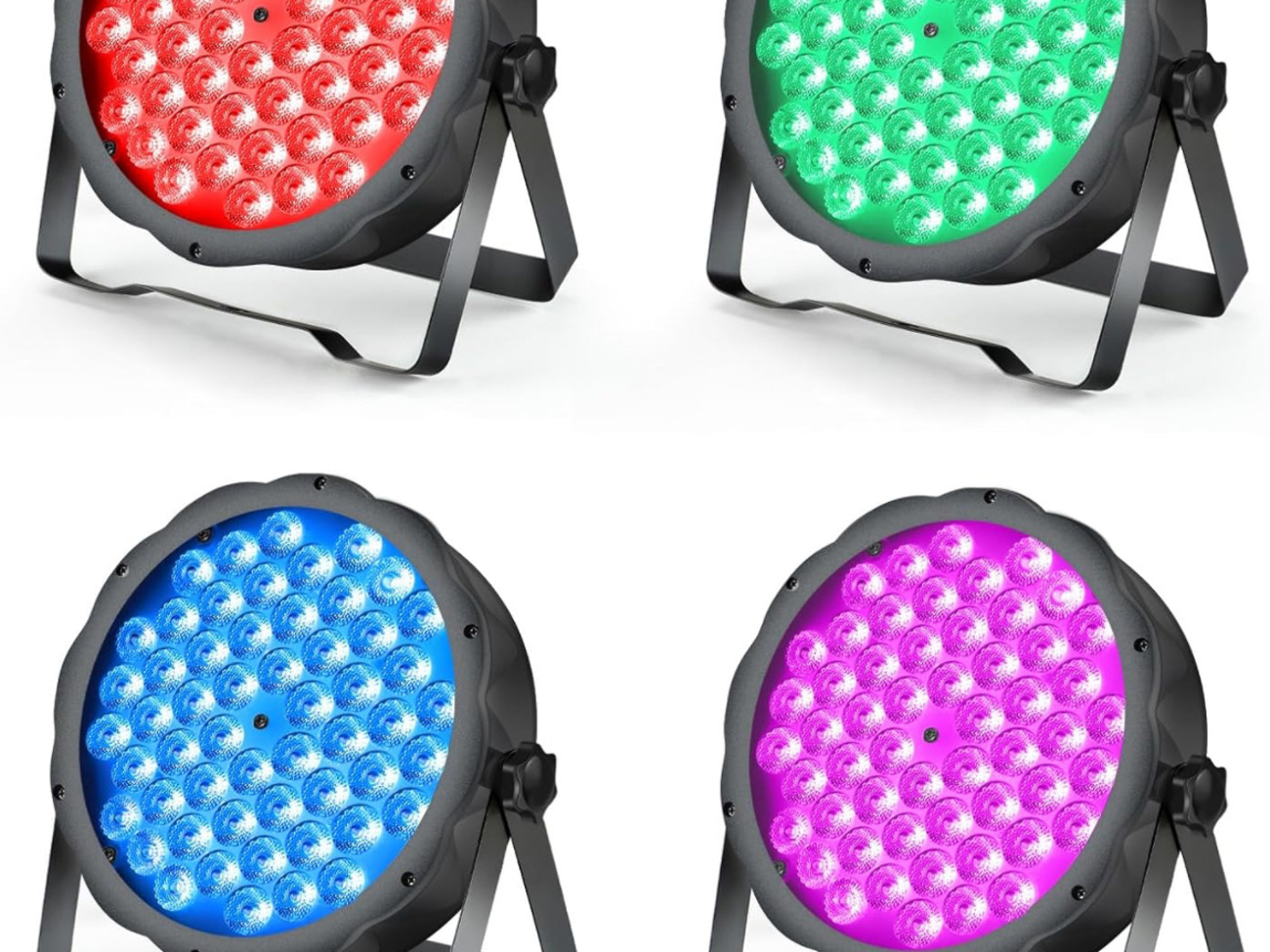 Betopper stage lights strobe lights led par lights (4 pack) 