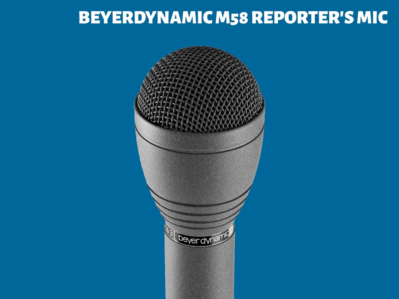 Beyerdynamic m58 eng reporter's microphone