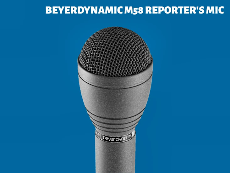 Beyerdynamic m58 eng reporter's microphone