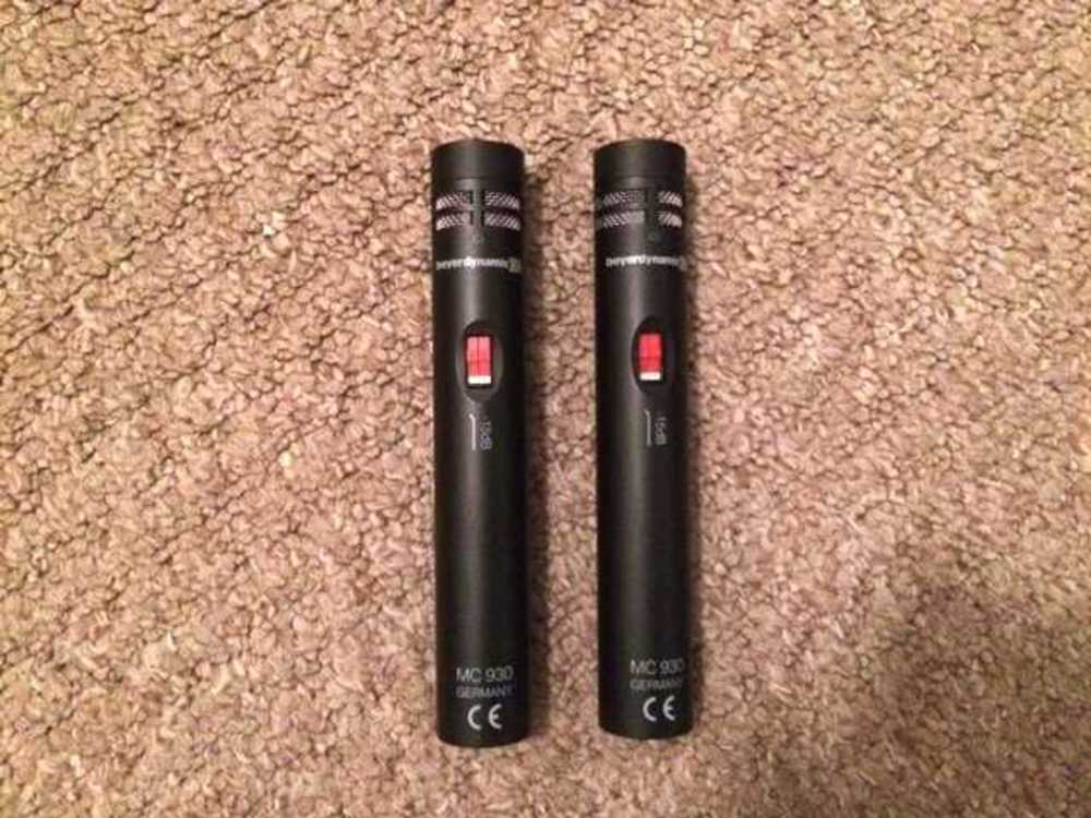 Stereo pair beyerdynamic mc930 studio microphones