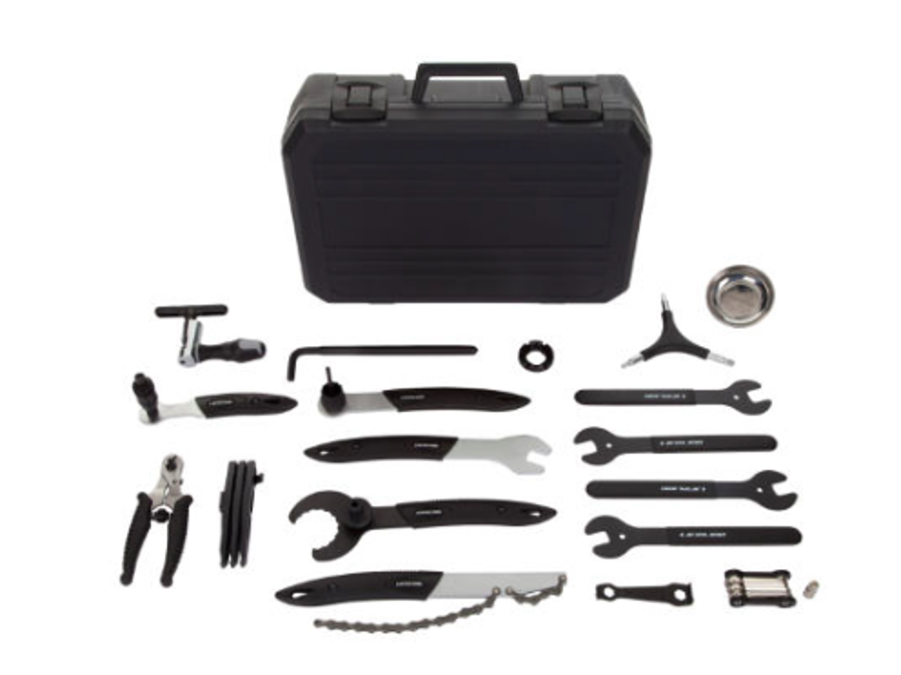 Bicycle tool set box with 17 toools