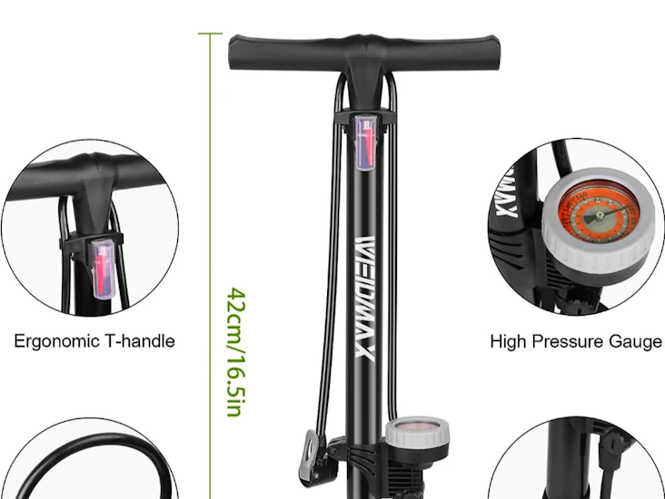 Bike pump & cleaning kit