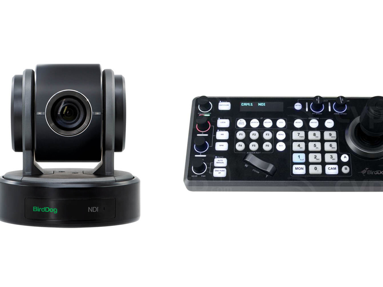 Birddog p100 ptz ndi camera with birddog ptz controller