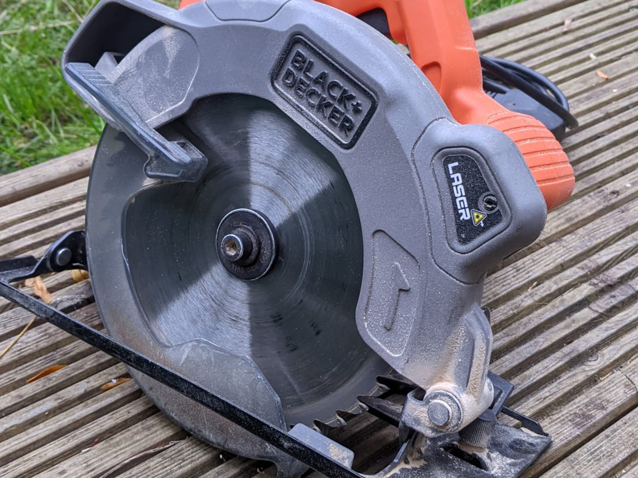 Black + decker 190mm circular saw with laser - 1250mm