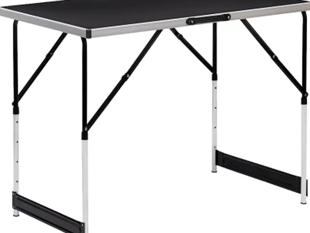 Black  metal  folding  table