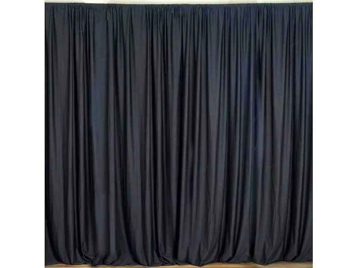 Black backdrop with stand