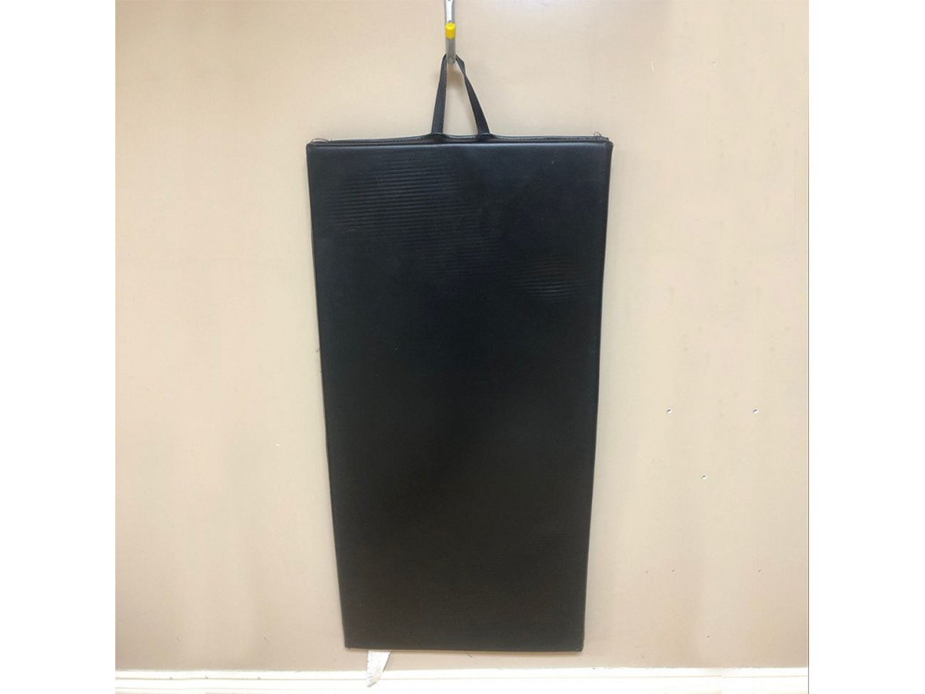 Black exercise mat - foam cover with vinyl - easy cleaning