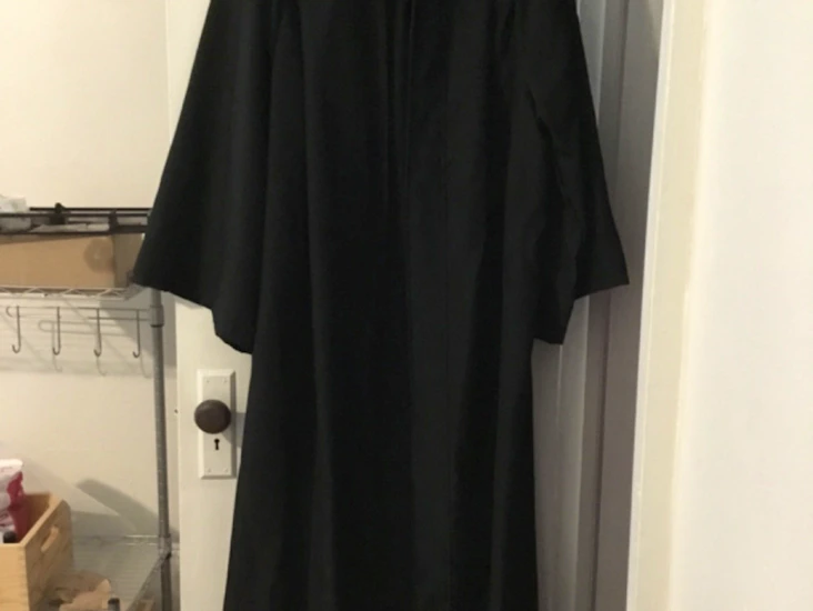 Black graduation gown