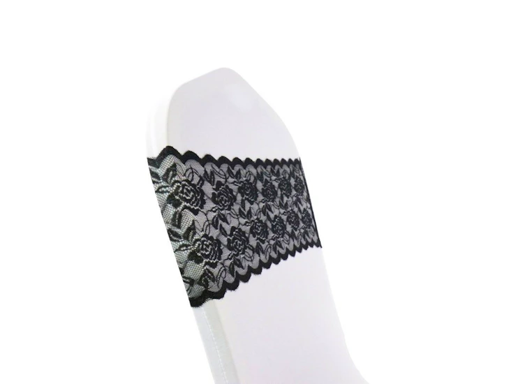 Black lace chair band