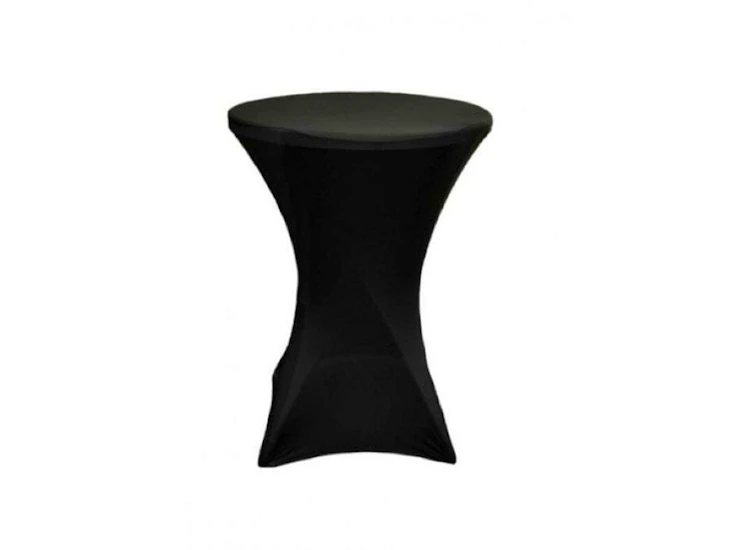 Black spandex hightop table cloth/cover