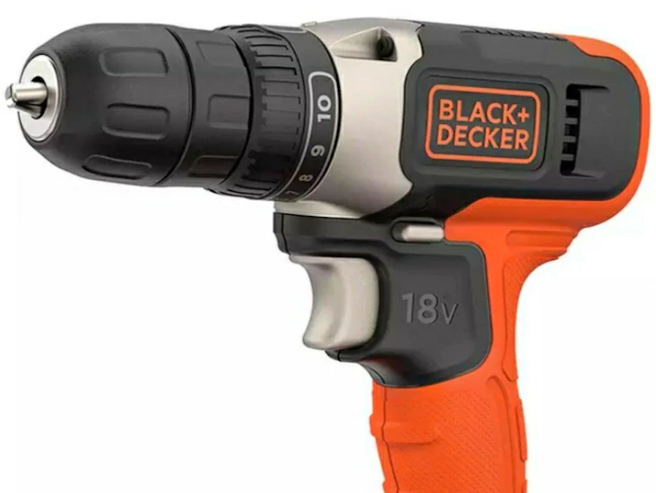 Black+decker 18v lithium-ion drill driver with accessories