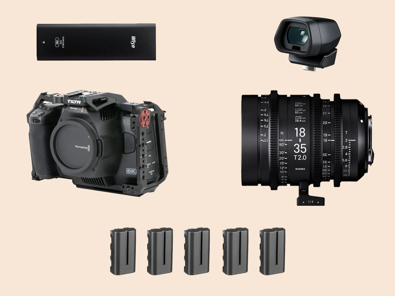 Blackmagic ( bmpcc 6k pro ) -starter kit