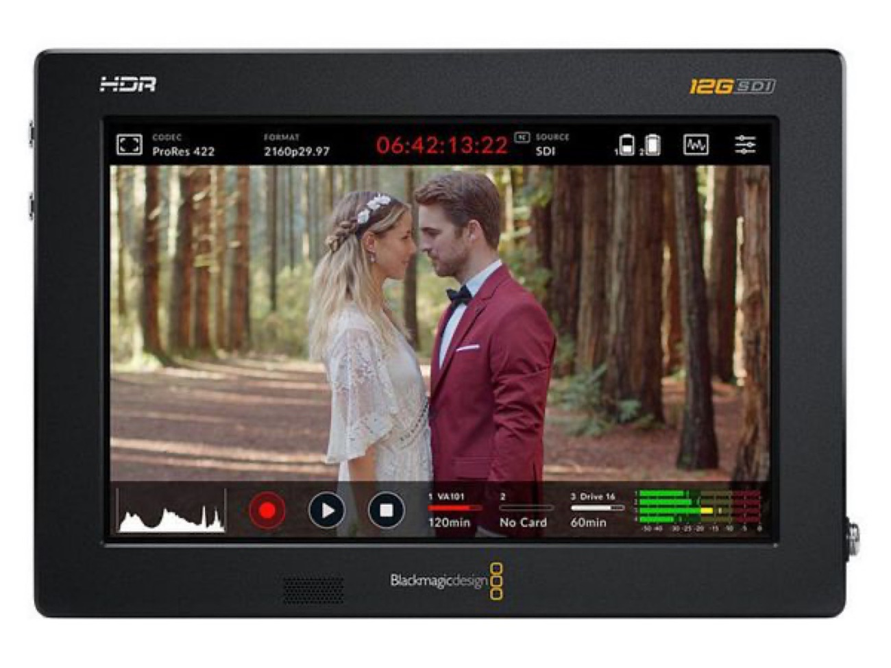 Blackmagic 7” 12g directors monitor setup