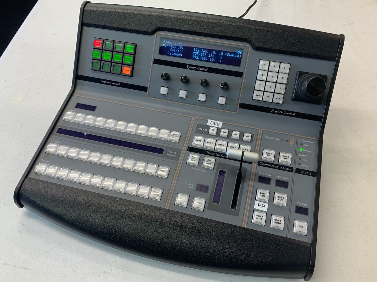 Blackmagic atem 1 m/e broadcast panel