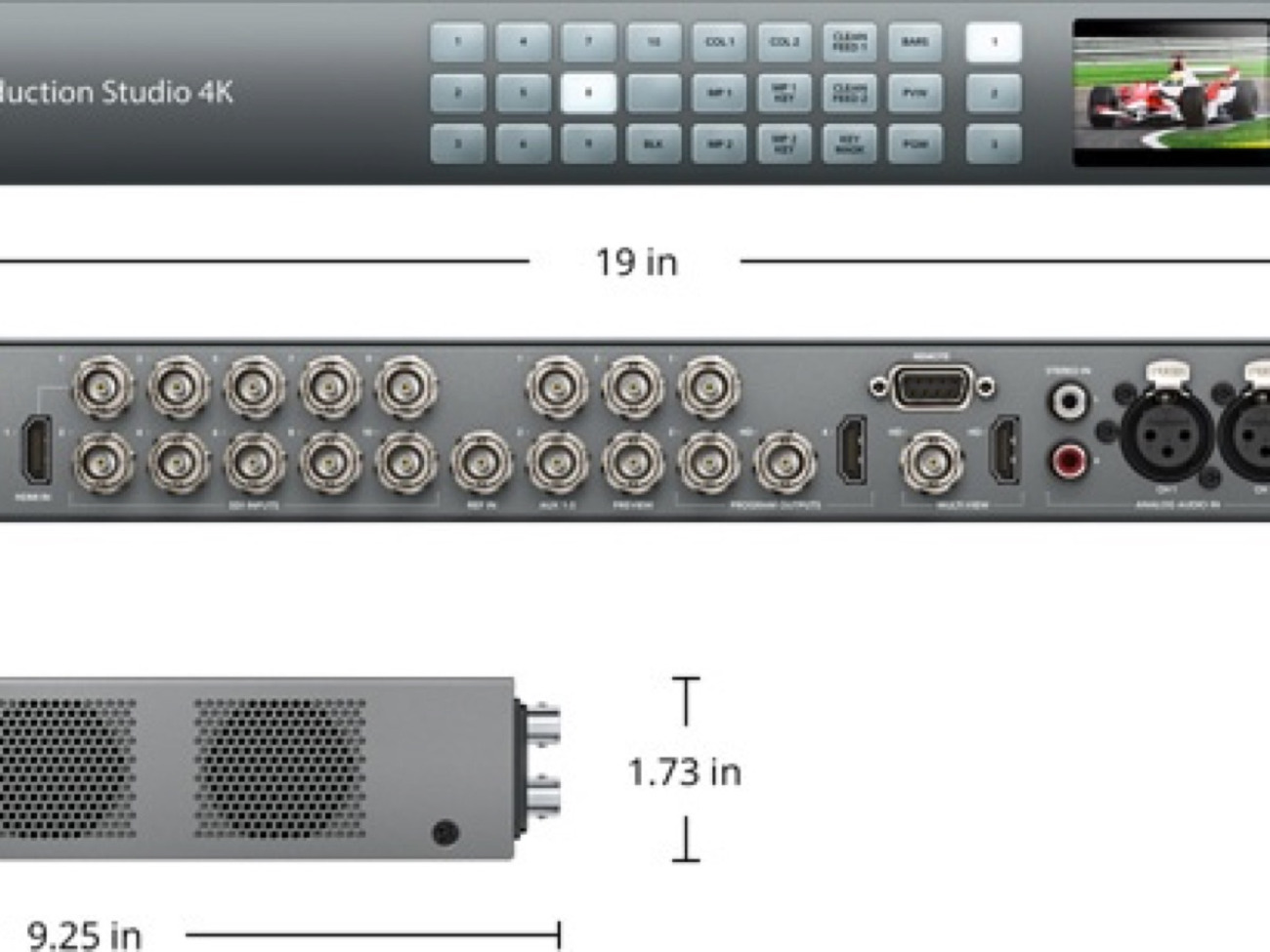 Blackmagic atem 1 m/e production studio 4k
