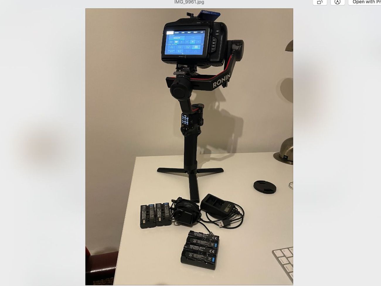 Blackmagic bmpcc 6k pro, sigma 18mm-35mm f1.8, ronin rs3 pro