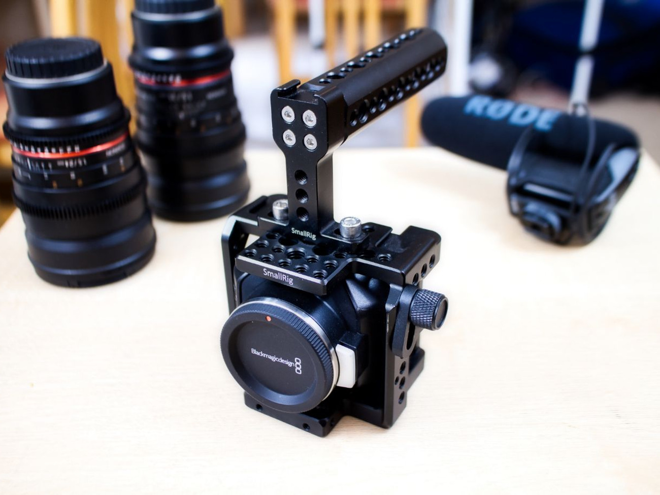 Blackmagic micro studio camera 4k + rokinon 1.5/24mm lens