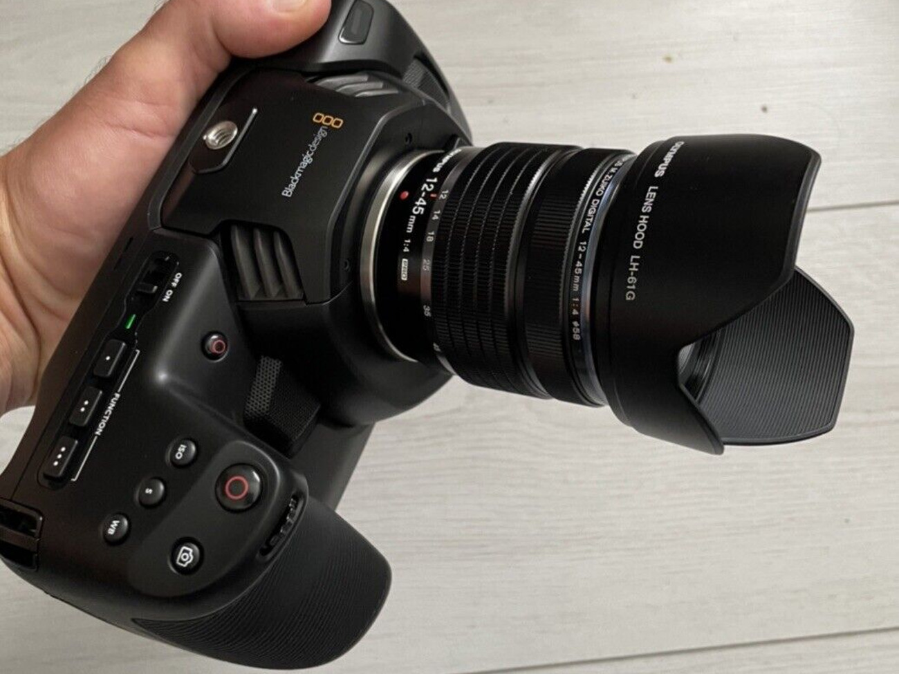 Blackmagic pocket 4k bmpcc body + dji rsc 2 pro + olympus 12-45mm