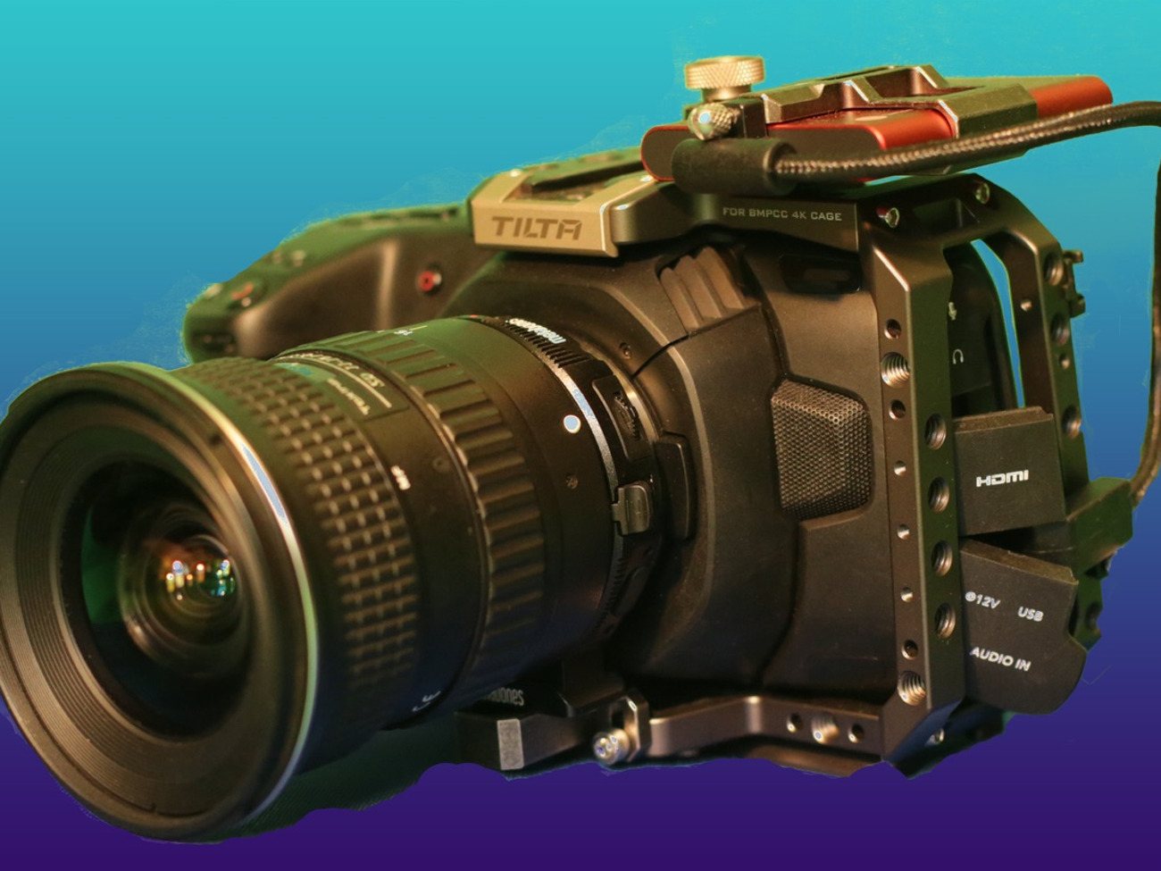 Blackmagic pocket 4k with metabones ef + tokina 11-16mm f2.8