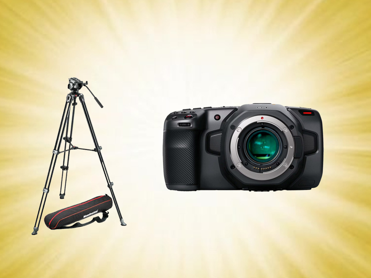 Blackmagic pocket 6k (bmpcc 6k) + tripod 