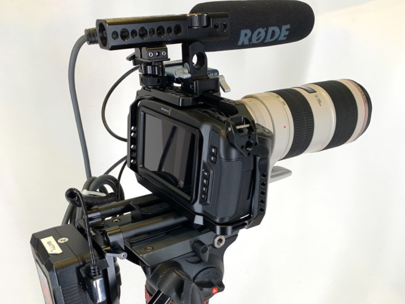 Blackmagic pocket 6k canon 70-200mm f2.8 ii kit camera rig4 