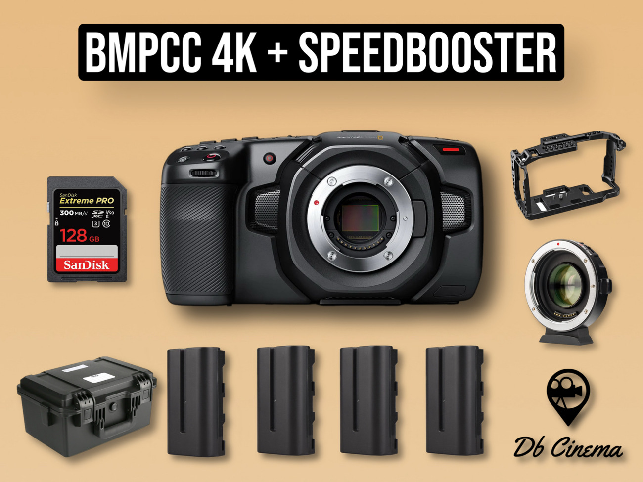 Blackmagic pocket cinema 4k + speedbooster