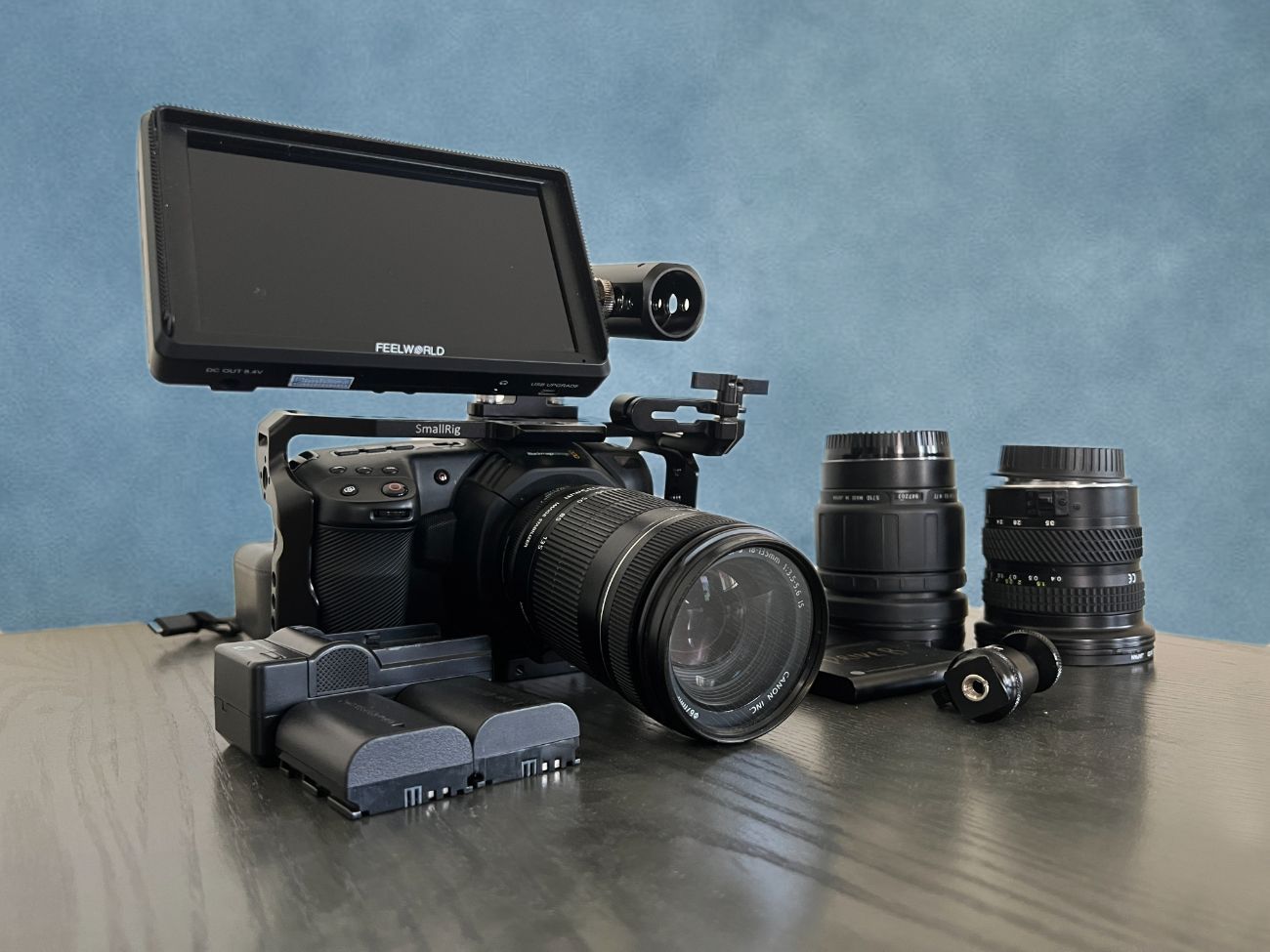 Blackmagic pocket cinema 4k package | camera + lenses