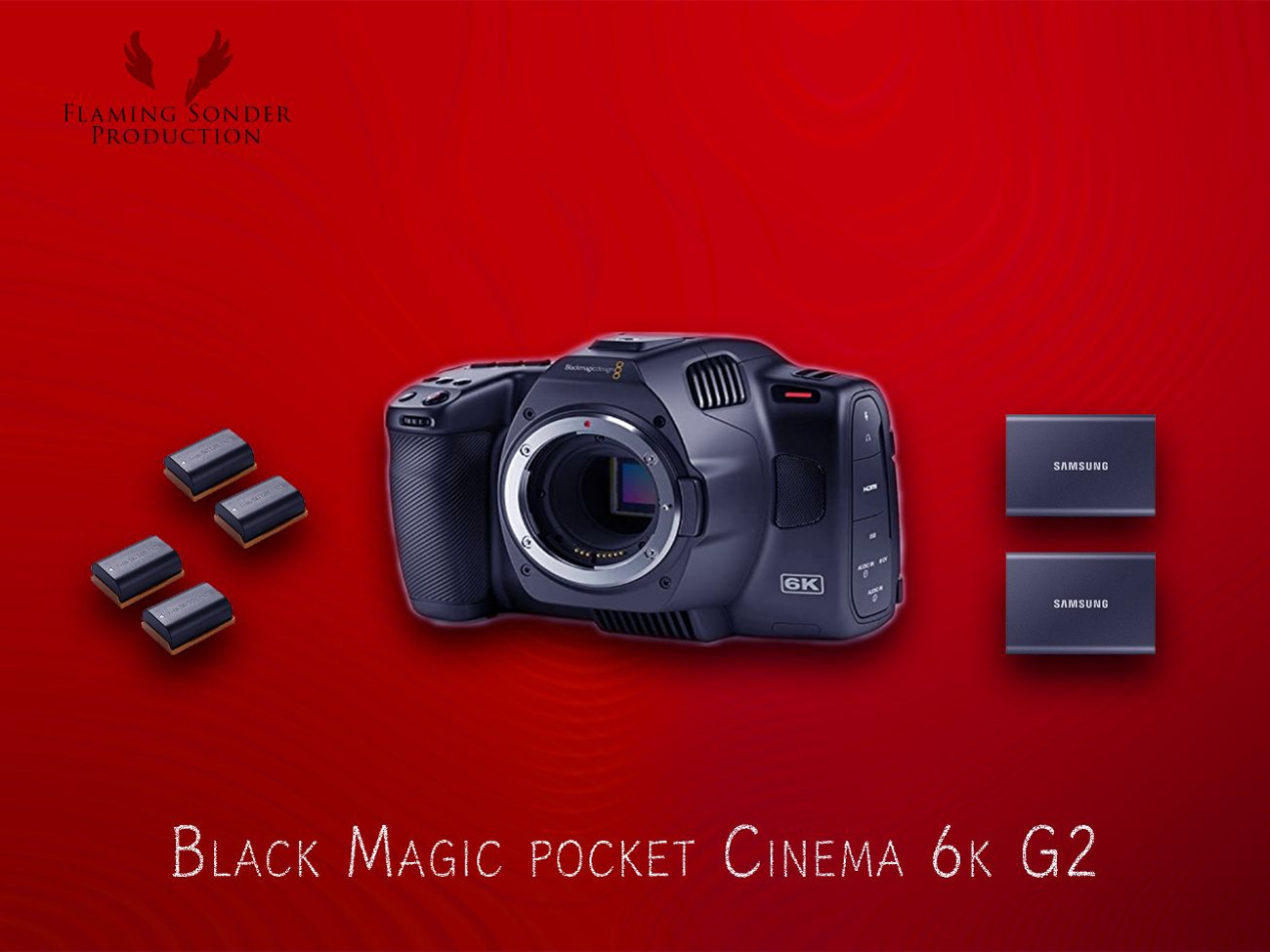 Blackmagic pocket cinema 6k/ samsung ssd 2tb/bmpcc
