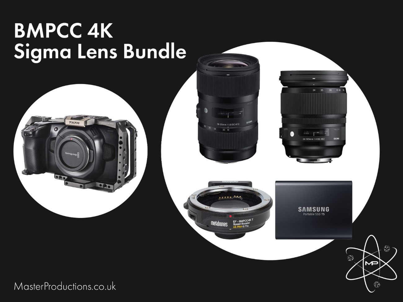 Rent Blackmagic Pocket Cinema Camera 4K BMPCC Sigma Lens Bundle 