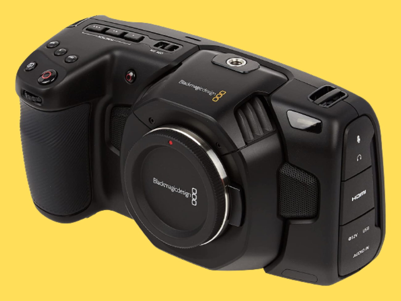 Blackmagic pocket cinema camera with 4k memory 
