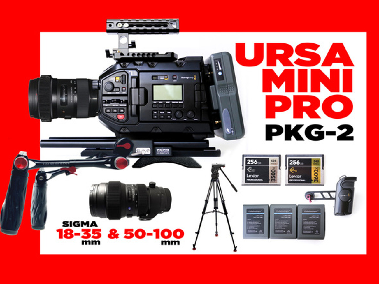 Blackmagic ursa mini pro 4.6k + 1 sigma lens